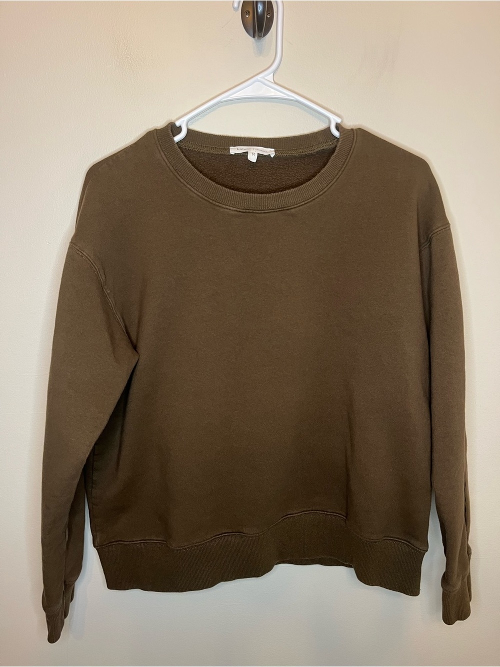 Böhme Solid Brown Crewneck Sweatshirt Women’s Size M Cotton Soft Cozy Warm EUC